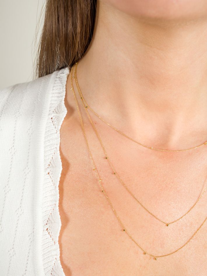 Gold dust long necklace 