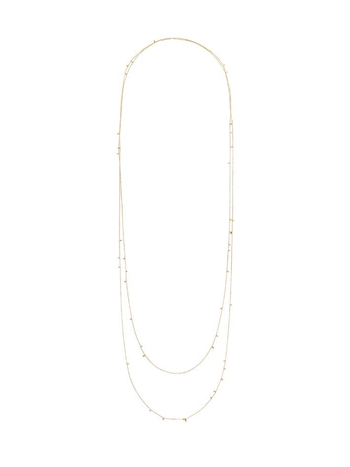 Gold dust long necklace 