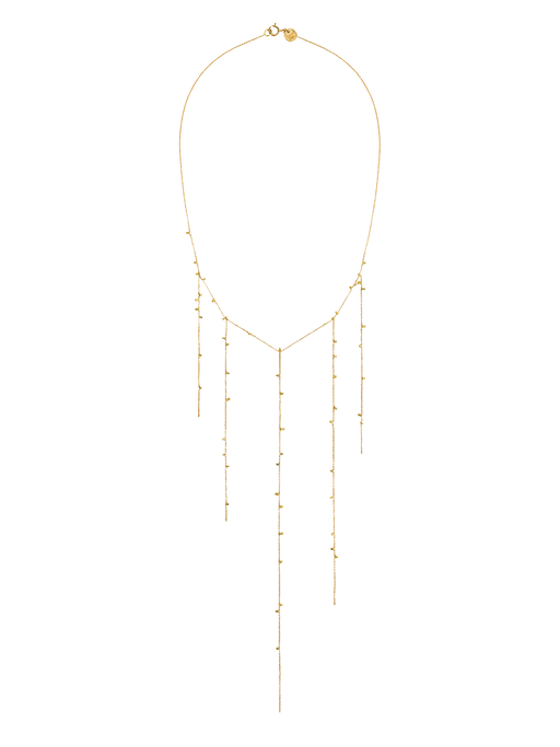 Gold dust five strand necklace photo