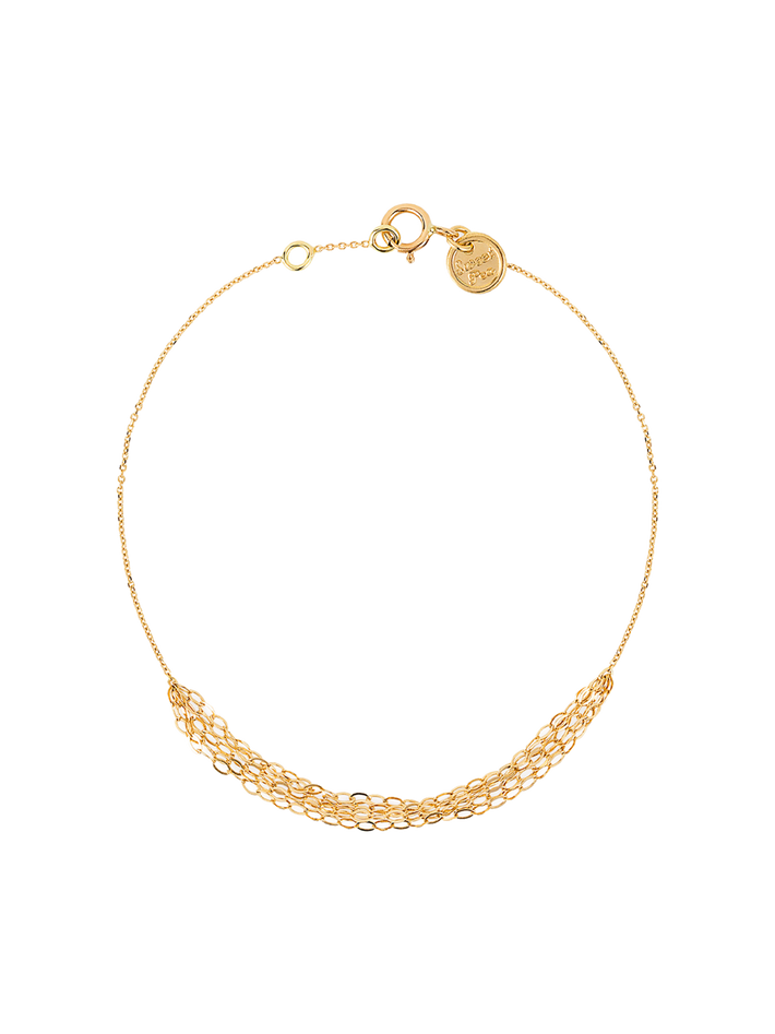 Gold tassel bracelet