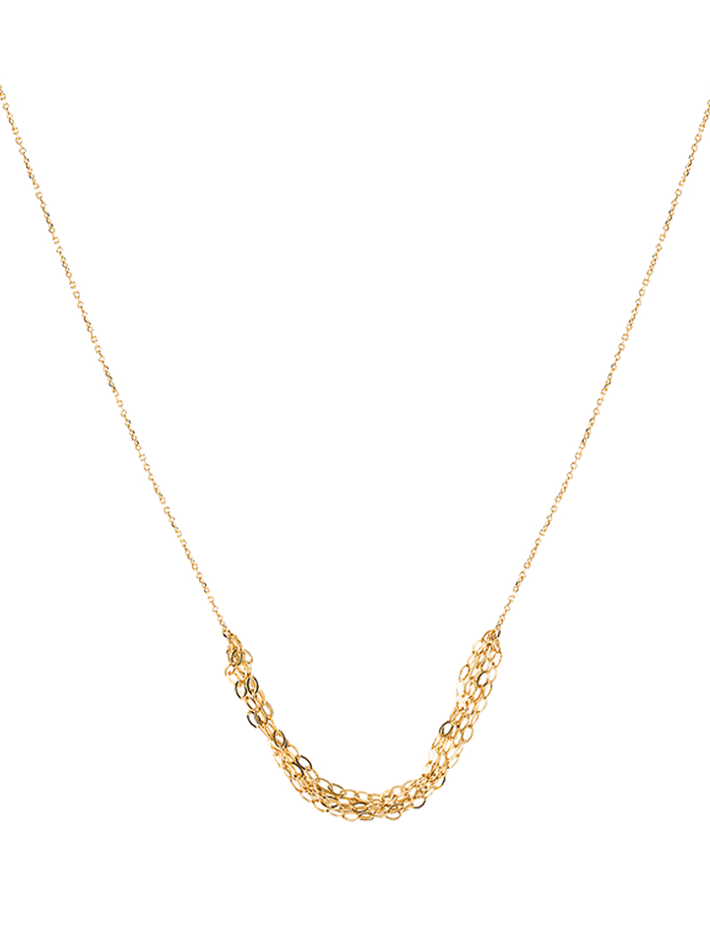 Gold tassel necklace 