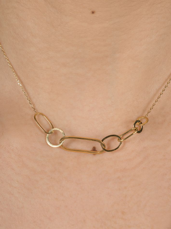 Linked with love chunky necklace