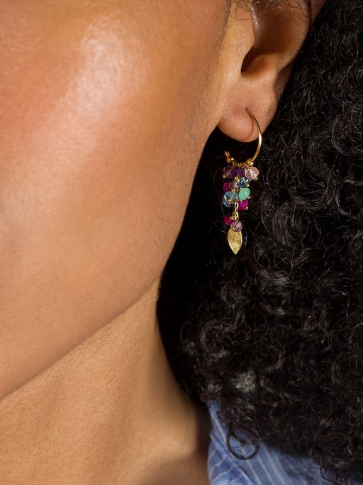 Romantic world of sweet pea earrings  photo