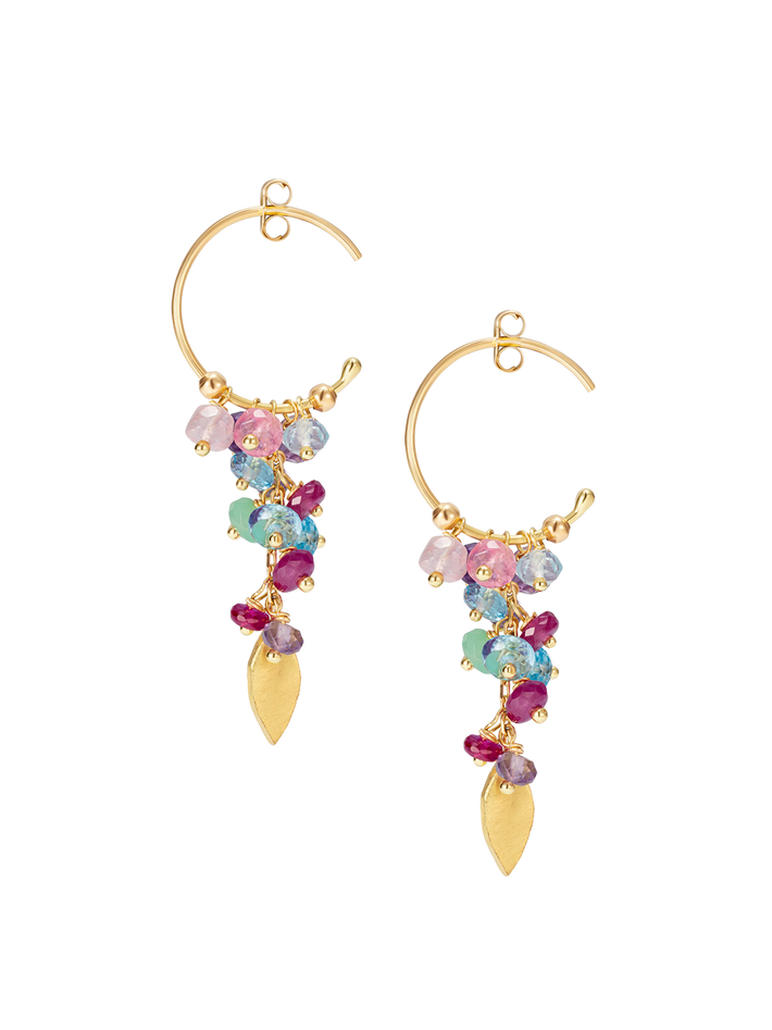 Romantic world of sweet pea earrings 