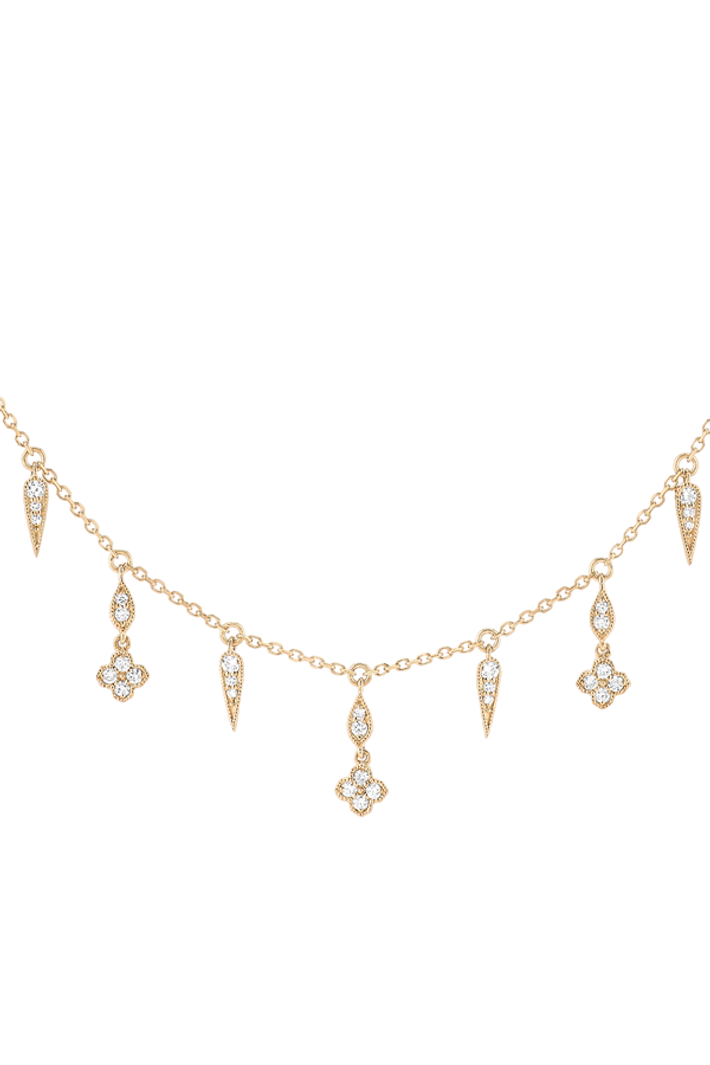 Fleurs du mal necklace yellow gold