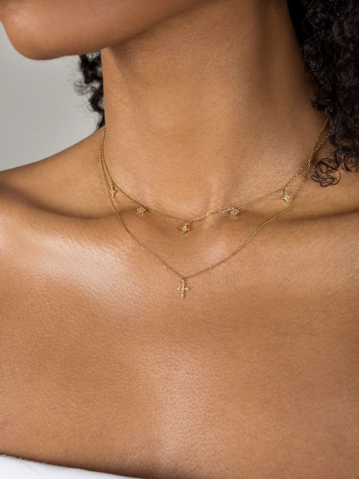 Stella necklace yellow gold