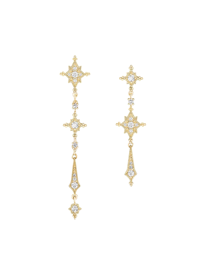 Stella earrings yellow gold