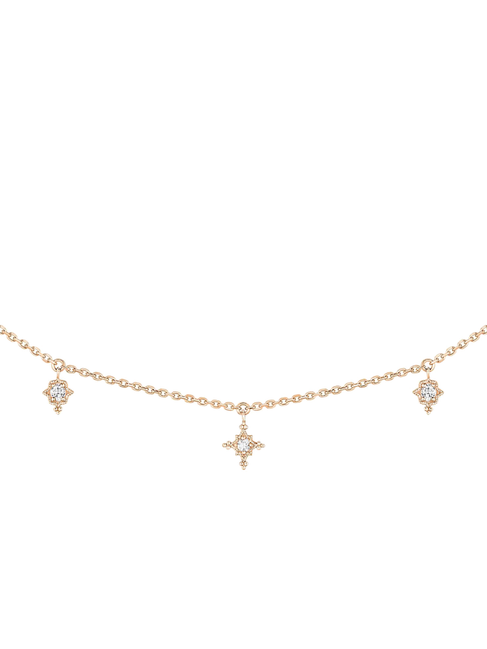 Stella necklace rose gold by Stone Paris