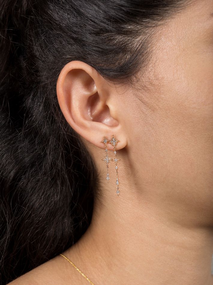 Stella earrings rose gold
