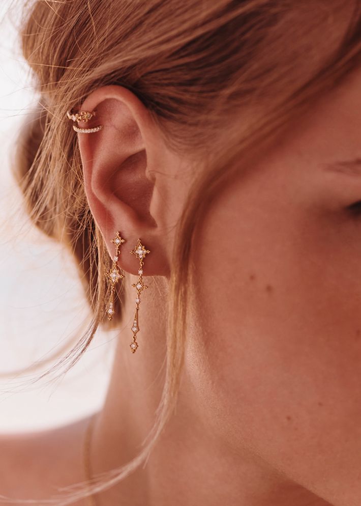 Stella earrings rose gold