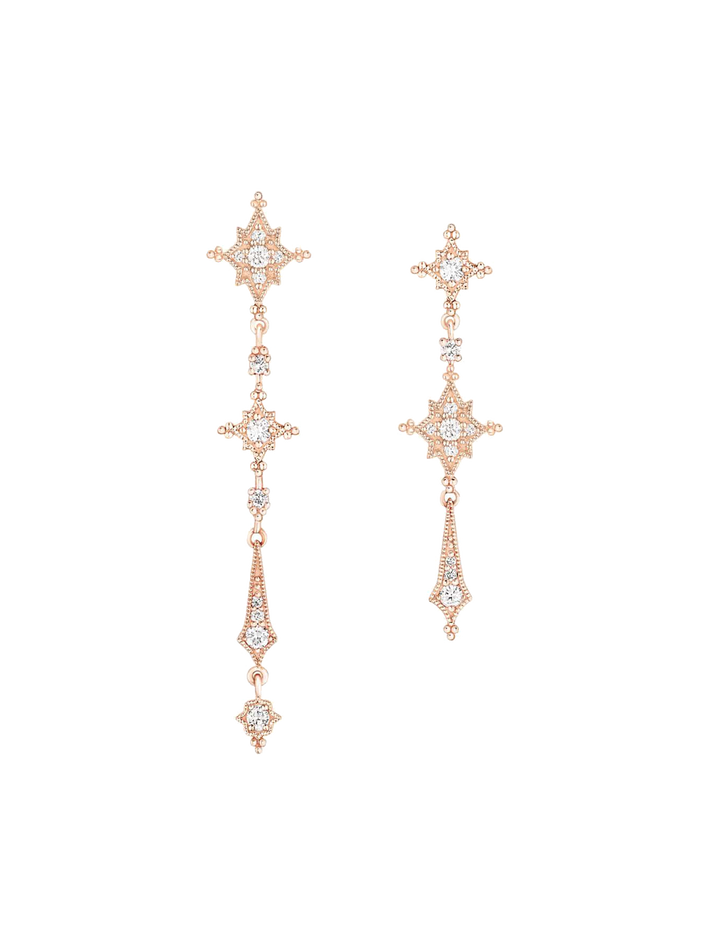 Stella earrings rose gold