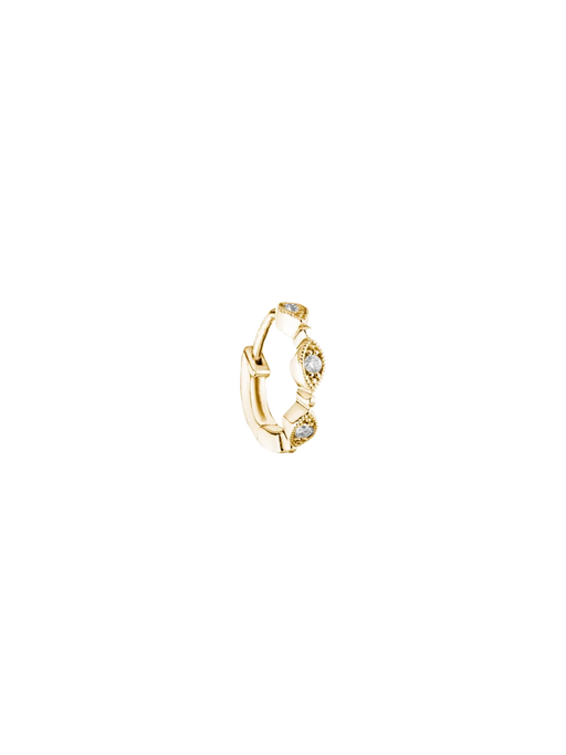 Yasmine tiny hoop yellow gold photo