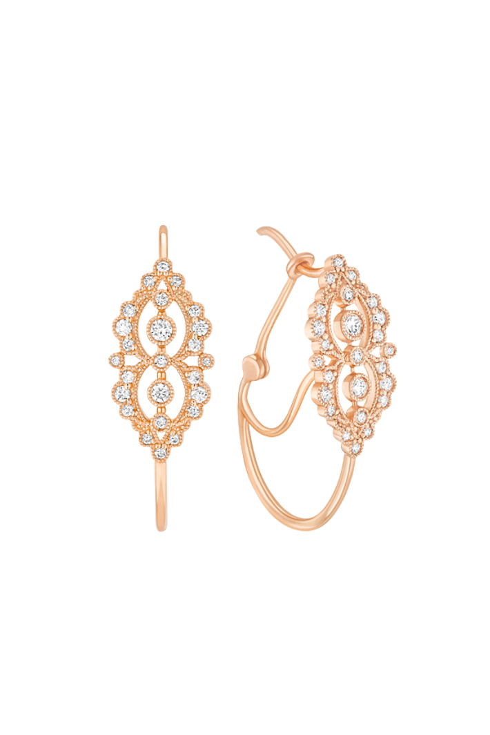 Victoria earrings rose gold