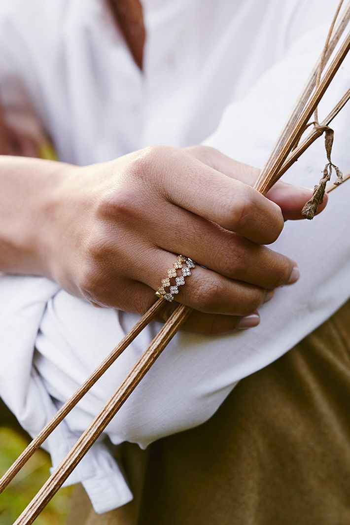 Fleurs du mal ring yellow gold