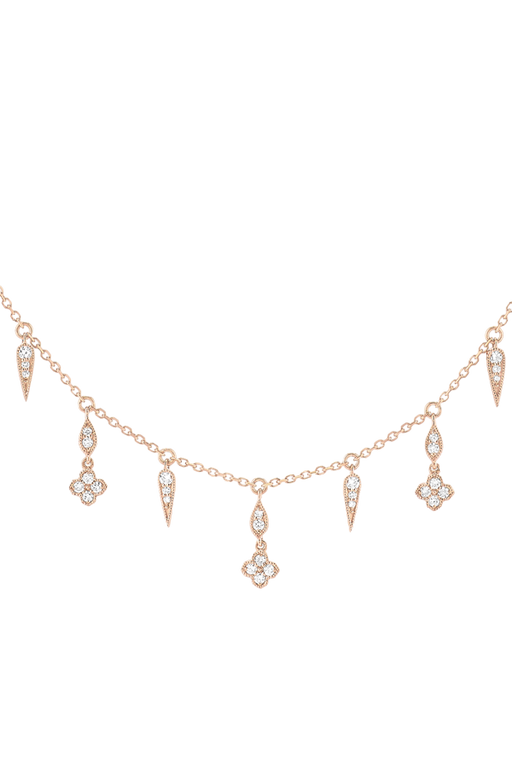 Fleurs du mal necklace rose gold photo