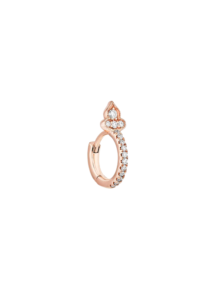 Marie-antoinette tiny hoop rose gold