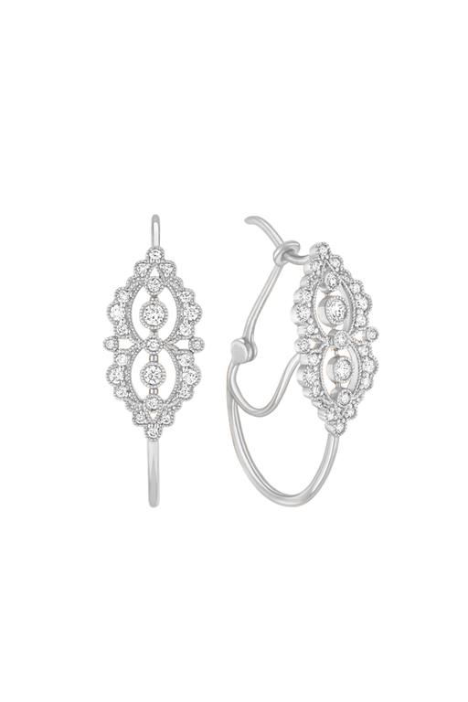 Victoria earrings white gold photo