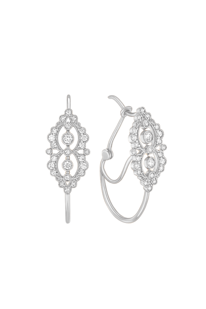 Victoria earrings white gold