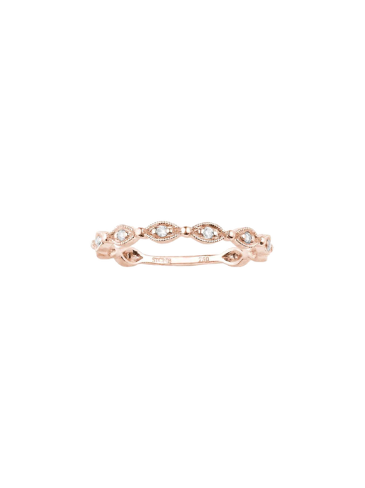 Yasmine ring rose gold photo