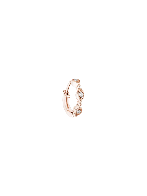 Yasmine tiny hoop rose gold photo