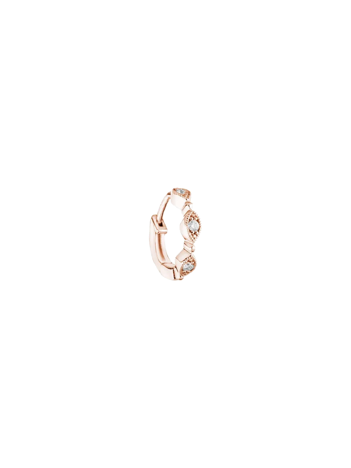 Yasmine tiny hoop rose gold