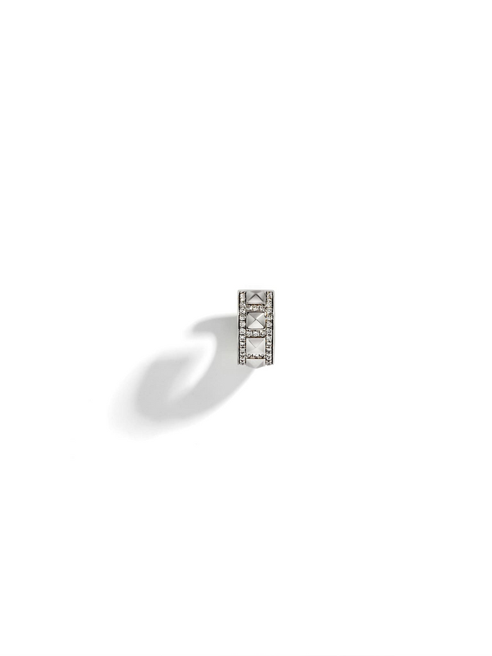 Earcuff rockaway picots diamonds & silver