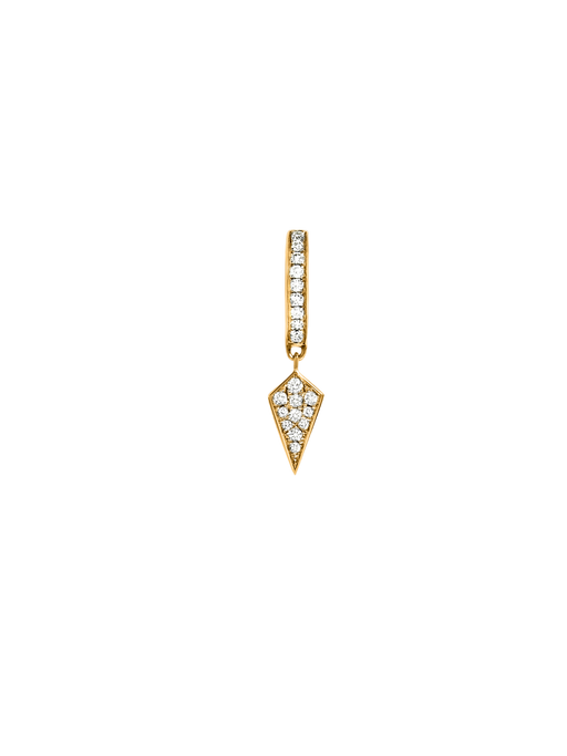 Hoop stairway diamonds & 18k yellow gold photo