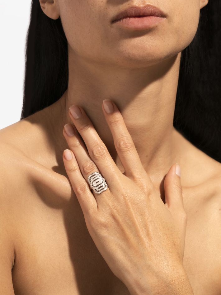 Ring mini my way diamonds & silver