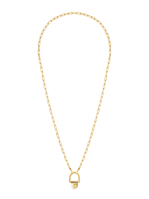 Necklace rivet lm 18k yellow gold photo