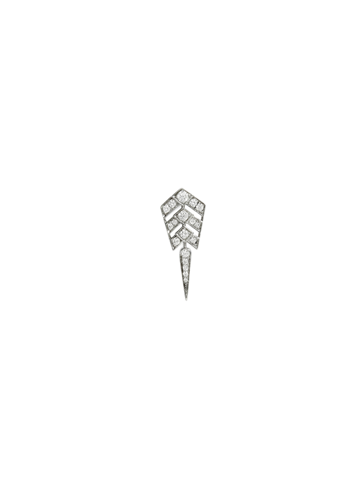 Earring stairway s diamonds & silver photo