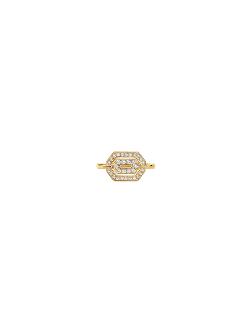 Ring mini my way yellow gold & diamonds photo