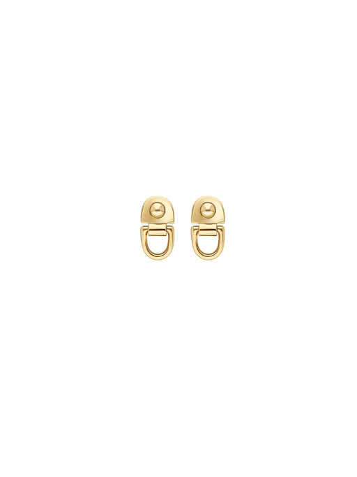 Earrings rivet s 18k yellow gold photo