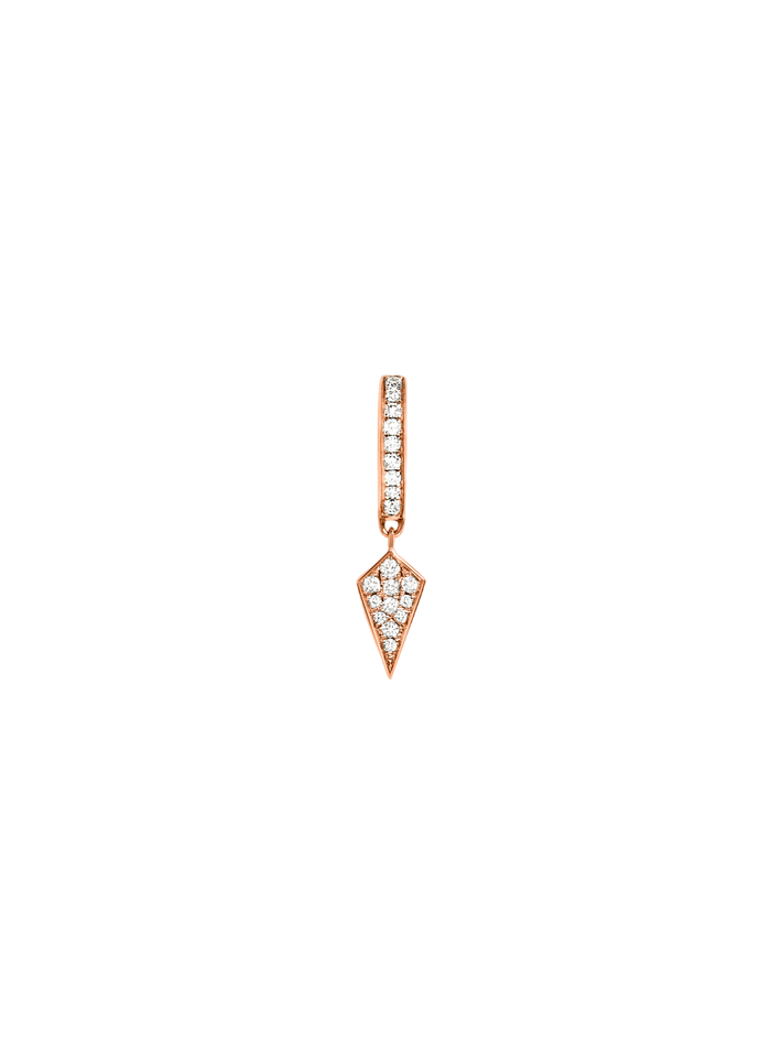 Hoop stairway diamonds & 18k pink gold