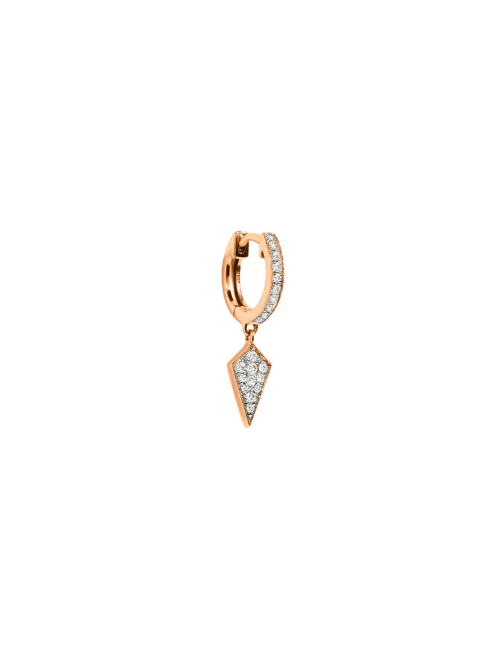 Hoop stairway diamonds & 18k pink gold