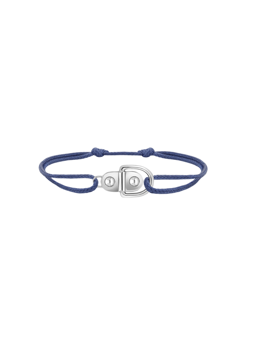 Cord bracelet rivet silver photo