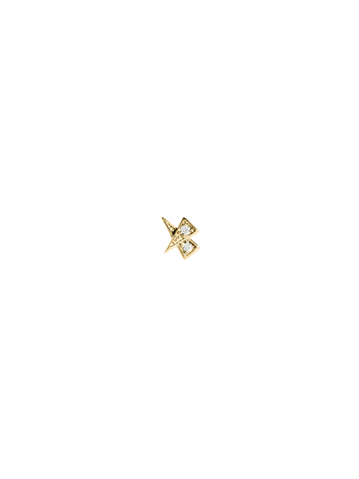 Stud rockaway star yellow gold & diamonds - unit stud photo