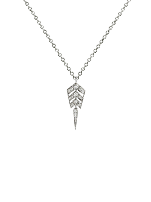 Necklace stairway diamonds & silver - s photo