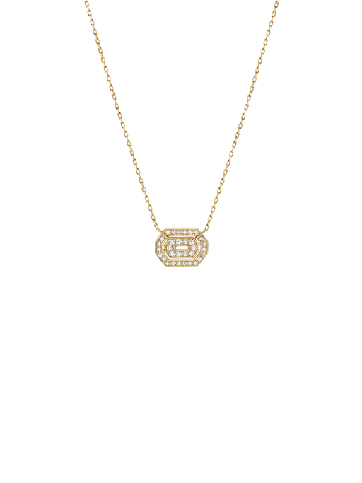 Necklace mini my way yellow gold & diamonds photo