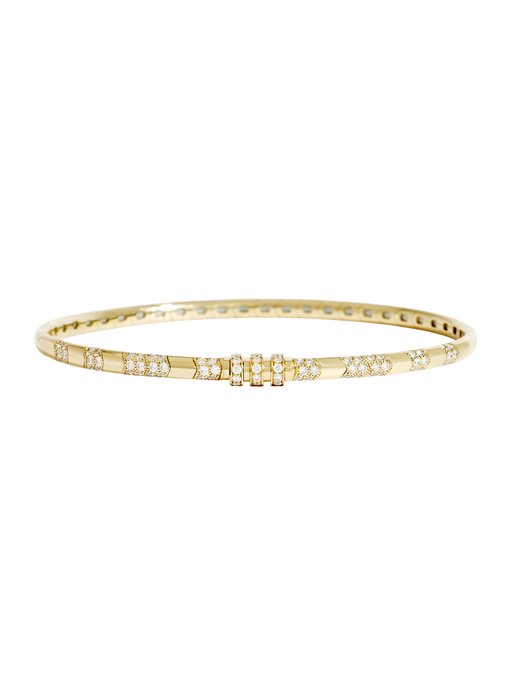 Bracelet mesh reptile 18k yellow gold & white diamonds  photo