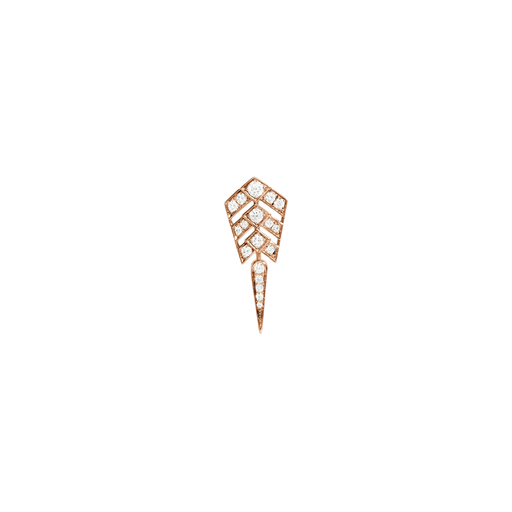 Earring stairway s diamonds & pink gold photo