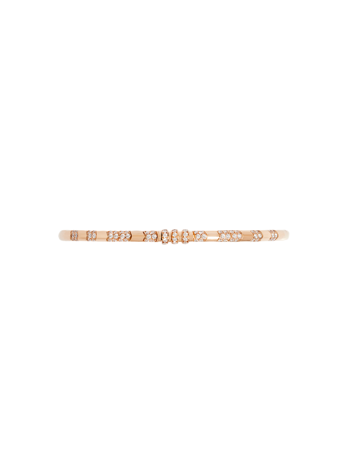 Bracelet mesh reptile 18k pink gold & white diamonds  