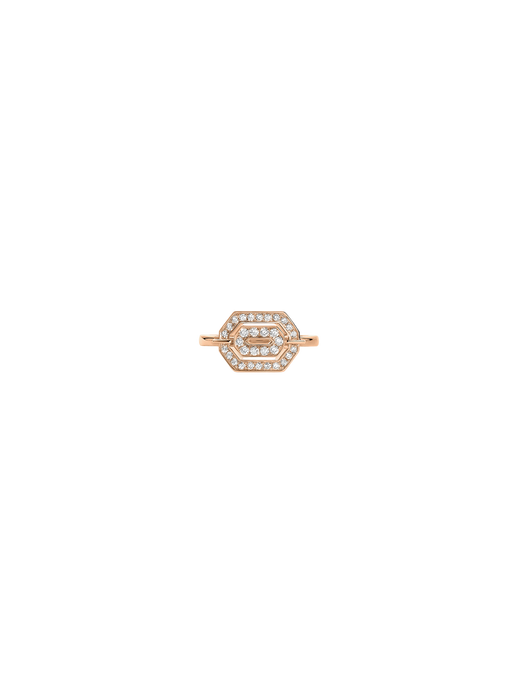 Ring mini my way pink gold & diamonds photo
