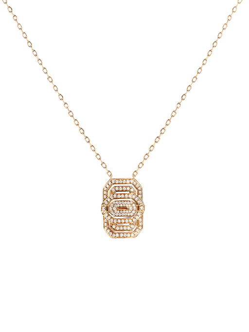 Necklace my way18k pink gold and diamonds photo