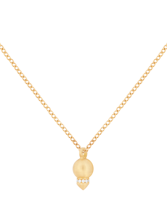 Mini pendulum diamond necklace