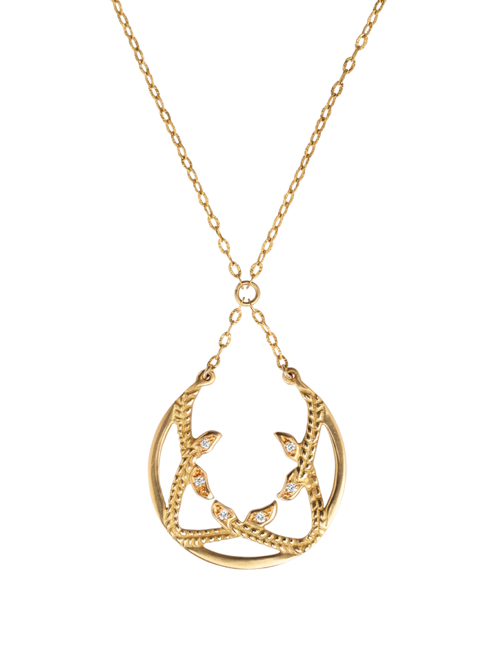 Sibyll diamond pendant