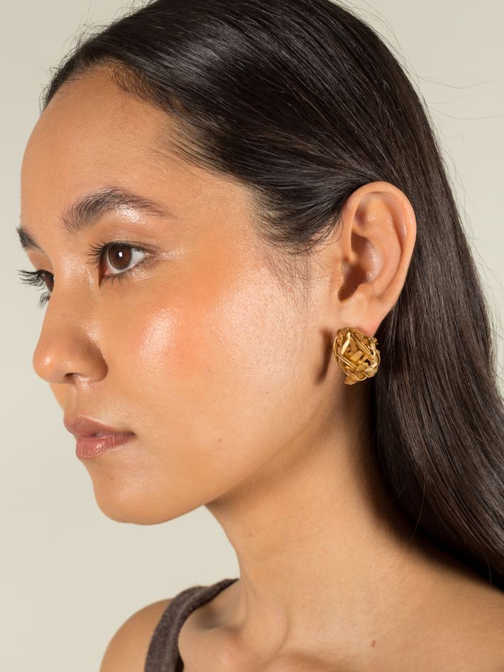 Petal cluster earrings