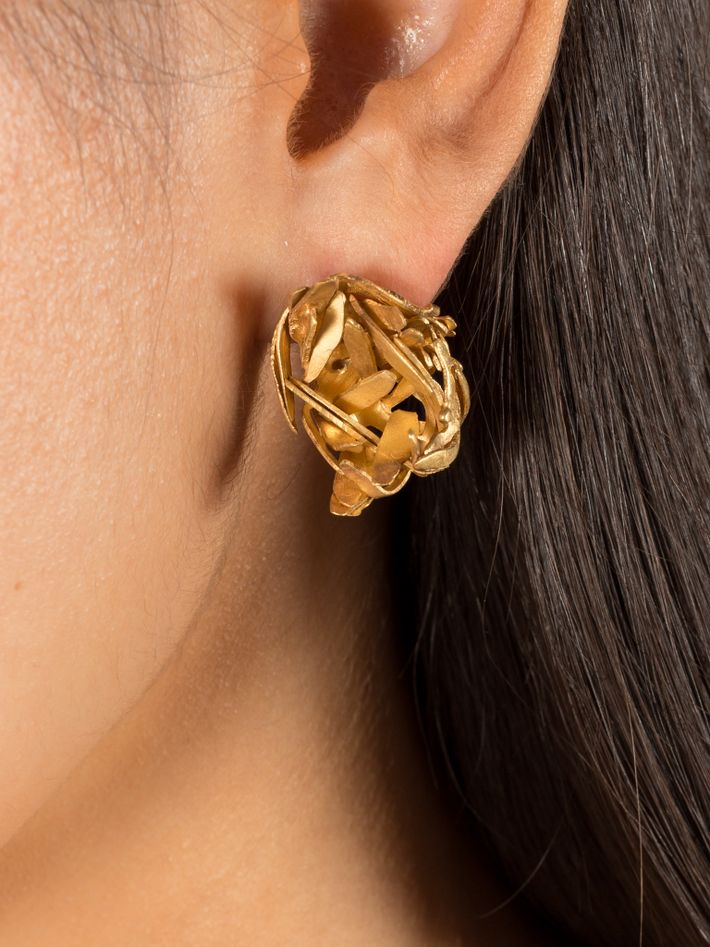Petal cluster earrings