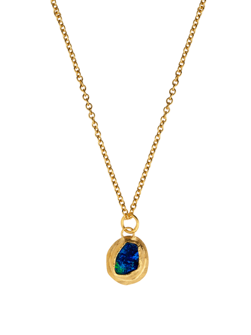 Australian opal pendant necklace photo