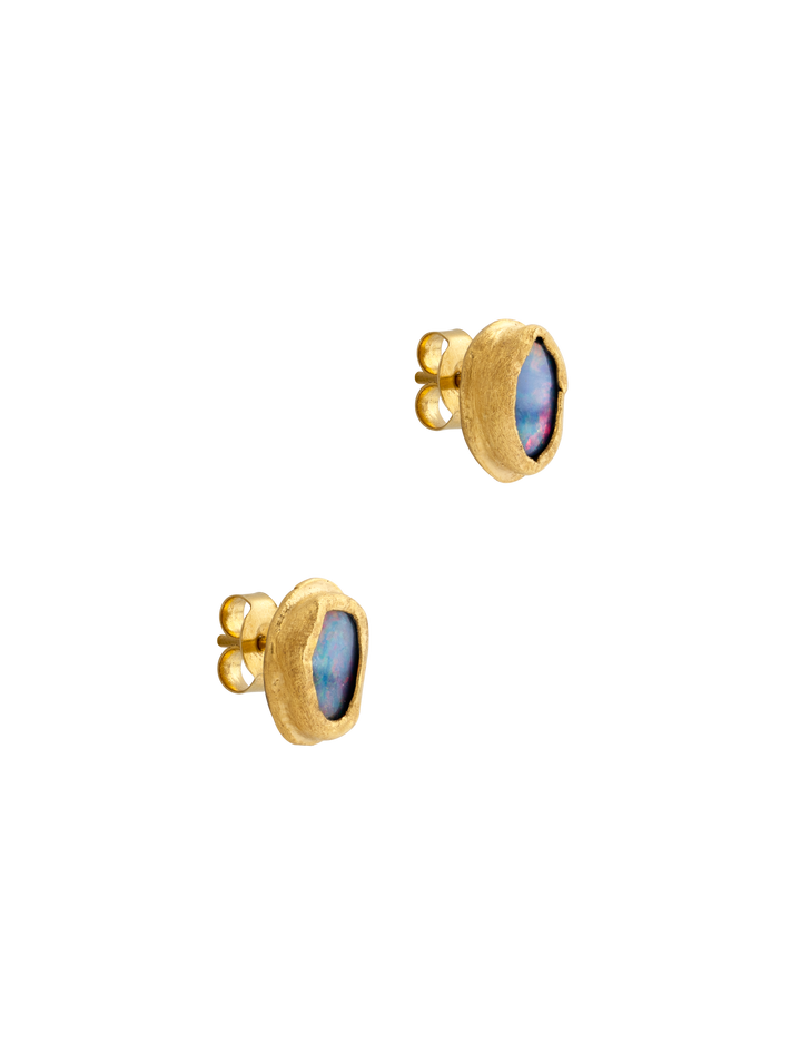 Molten opal studs