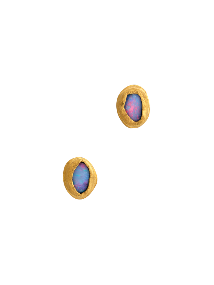 Molten opal studs